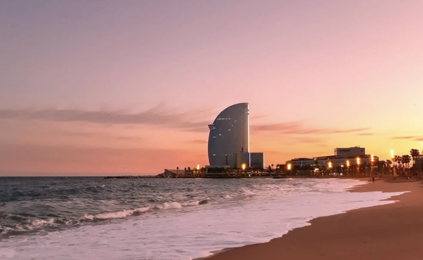 Sunset Paddleboarding in Barcelona